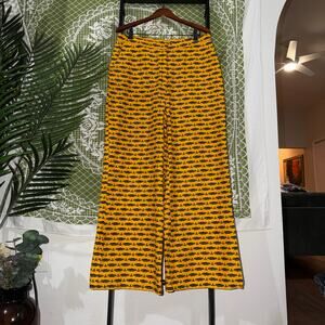 Kadjoe Design Wide Leg Abstract Print Pants